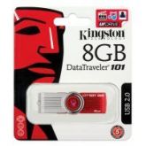 PEN DRIVE USB 8GB DT101G2/8GB VERMELHO KINGSTON