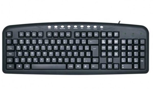 Teclado Multimídia Abnt2 Ps/2 Kb-2200 C3 Mtek